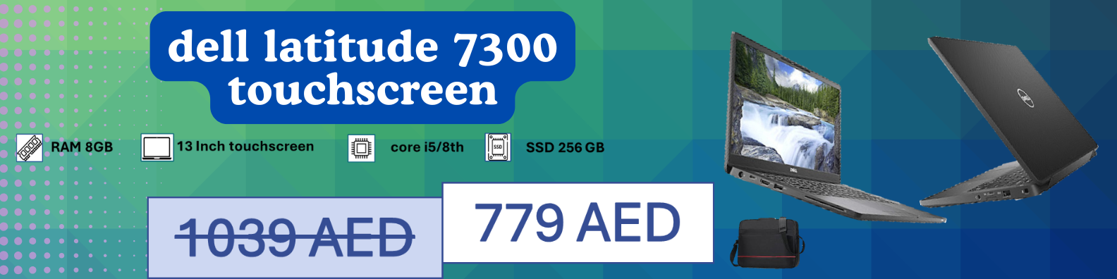 Blue Green Geometric Company LinkedIn Banner